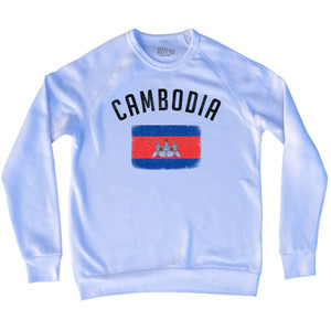 Cambodia Country Flag Heritage Adult Tri-Blend Sweatshirt by Ultras Cambodia Country Flag Heritage Adult Tri-Blend Sweatshirt by Ultras