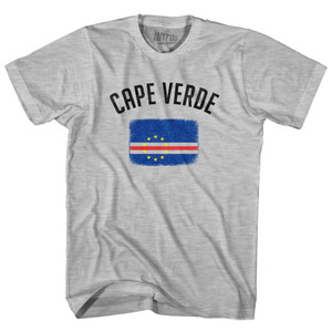 Cape Verde Country Flag Heritage Adult Cotton T-Shirt by Ultras