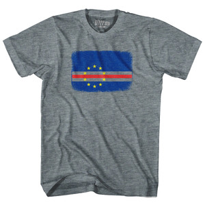 Cape Verde Country Flag Adult Tri-Blend T-Shirt by Ultras