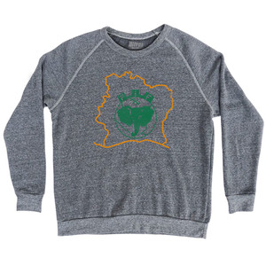 Ivory Coast Elephants Adult Tri-Blend Sweatshirt by Ultras
