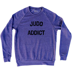 Judo Addict Adult Tri-Blend Sweatshirt - White