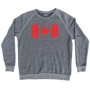 Canada Country Flag Adult Tri-Blend Sweatshirt by Ultras