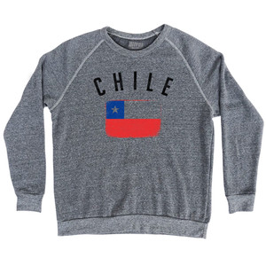 Chile Country Flag Heritage Adult Tri-Blend Sweatshirt by Ultras Chile Country Flag Heritage Adult Tri-Blend Sweatshirt by Ultras