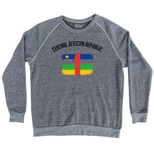Central African Republic Country Flag Heritage Adult Tri-Blend Sweatshirt by Ultras Central African Republic Country Flag Heritage Adult Tri-Blend Sweatshirt by Ultras