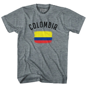 Colombia Country Flag Heritage Adult Tri-Blend T-Shirt by Ultras Colombia Country Flag Heritage Adult Tri-Blend T-Shirt by Ultras