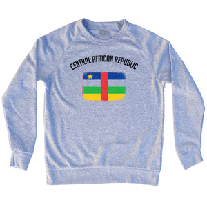 Central African Republic Country Flag Heritage Adult Tri-Blend Sweatshirt by Ultras