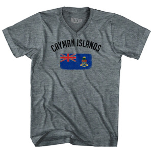 Cayman Islands Country Flag Heritage Tri-Blend V-Neck Womens Junior Cut T-Shirt by Ultras Cayman Islands Country Flag Heritage Tri-Blend V-Neck Womens Junior Cut T-Shirt by Ultras
