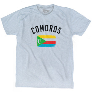 Comoros Country Flag Heritage Adult Tri-Blend T-Shirt by Ultras Comoros Country Flag Heritage Adult Tri-Blend T-Shirt by Ultras