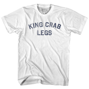 King Crab Legs Womens Cotton Junior Cut T-Shirt - White