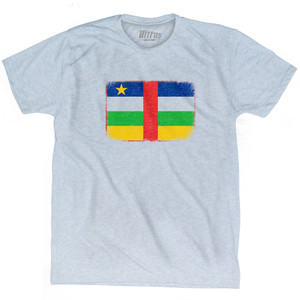 Central African Republic Country Flag Adult Tri-Blend T-Shirt by Ultras