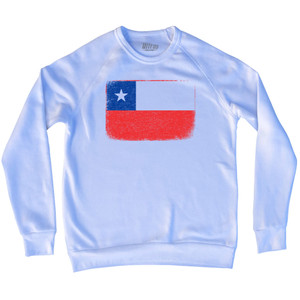 Chile Country Flag Adult Tri-Blend Sweatshirt by Ultras