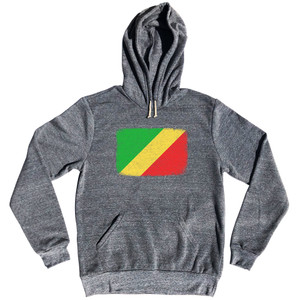Congo Country Flag Tri-Blend Hoodie by Ultras