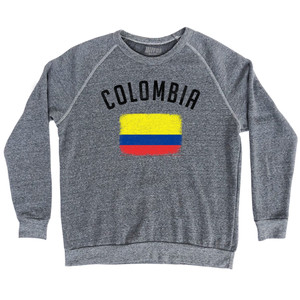 Colombia Country Flag Heritage Adult Tri-Blend Sweatshirt by Ultras Colombia Country Flag Heritage Adult Tri-Blend Sweatshirt by Ultras