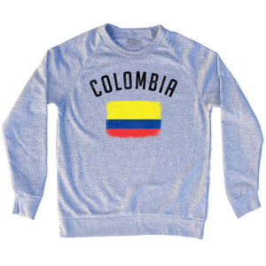 Colombia Country Flag Heritage Adult Tri-Blend Sweatshirt by Ultras Colombia Country Flag Heritage Adult Tri-Blend Sweatshirt by Ultras