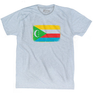 Comoros Country Flag Adult Tri-Blend T-Shirt by Ultras