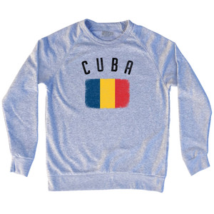 Cuba Country Flag Heritage Adult Tri-Blend Sweatshirt by Ultras Cuba Country Flag Heritage Adult Tri-Blend Sweatshirt by Ultras