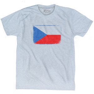 Czech Republic Country Flag Adult Tri-Blend T-Shirt by Ultras