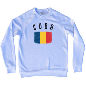 Cuba Country Flag Heritage Adult Tri-Blend Sweatshirt by Ultras