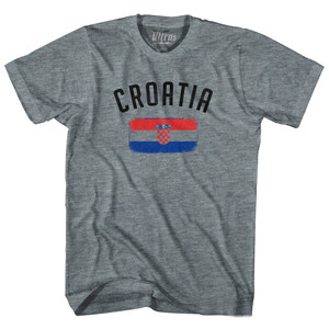 Croatia Country Flag Heritage Adult Tri-Blend T-Shirt by Ultras Croatia Country Flag Heritage Adult Tri-Blend T-Shirt by Ultras