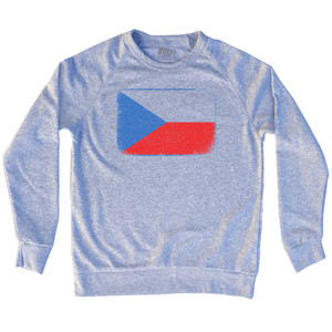Czech Republic Country Flag Adult Tri-Blend Sweatshirt by Ultras Czech Republic Country Flag Adult Tri-Blend Sweatshirt by Ultras
