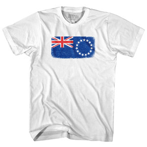 Cook Islands Country Flag Adult Cotton T-Shirt by Ultras
