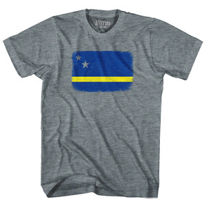 Curacao Country Flag Adult Tri-Blend T-Shirt by Ultras