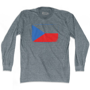 Czech Republic Country Flag Adult Tri-Blend Long Sleeve T-Shirt by Ultras Czech Republic Country Flag Adult Tri-Blend Long Sleeve T-Shirt by Ultras