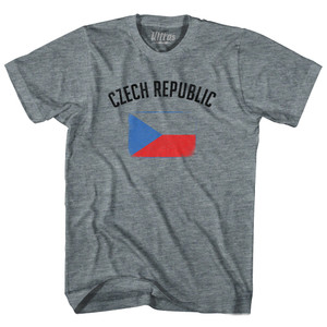 Czech Republic Country Flag Heritage Womens Tri-Blend Junior Cut T-Shirt by Ultras