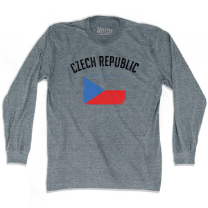 Czech Republic Country Flag Heritage Adult Tri-Blend Long Sleeve T-Shirt by Ultras Czech Republic Country Flag Heritage Adult Tri-Blend Long Sleeve T-Shirt by Ultras