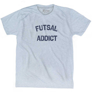 Futsal Addict Adult Tri-Blend T-shirt - Athletic White