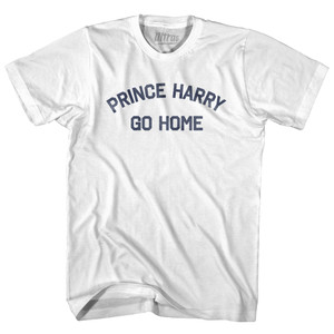 Prince Harry Go Home Adult Cotton T-shirt - White