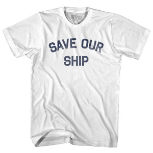 Save Our Ship Youth Cotton T-shirt - White