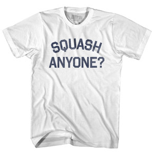 Squash Anyone Youth Cotton T-shirt - White Squash Anyone Youth Cotton T-shirt - White