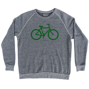 Green Power Bicycle Adult Tri-Blend Sweatshirt by Ultras