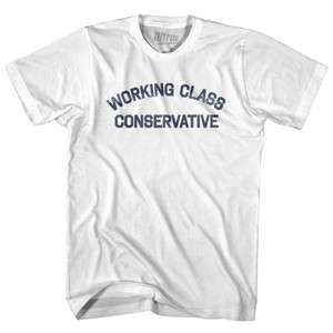 Working Class Conservative Adult Cotton T-shirt - White