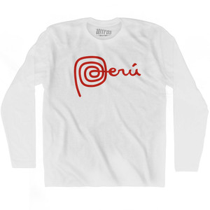 PERU Travel Adult Cotton Long Sleeve T-shirt by Ultras