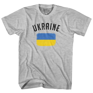 Ukraine Country Flag Heritage Adult Cotton T-shirt by Ultras Ukraine Country Flag Heritage Adult Cotton T-shirt by Ultras