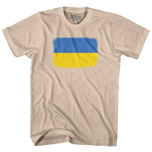 Ukraine Country Flag Adult Cotton T-shirt by Ultras Ukraine Country Flag Adult Cotton T-shirt by Ultras