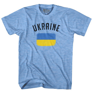 Ukraine Country Flag Heritage Adult Tri-Blend T-shirt by Ultras Ukraine Country Flag Heritage Adult Tri-Blend T-shirt by Ultras