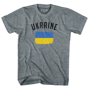Ukraine Country Flag Heritage Adult Tri-Blend T-shirt by Ultras Ukraine Country Flag Heritage Adult Tri-Blend T-shirt by Ultras