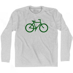 Green Power Bicycle Adult Cotton Long Sleeve T-shirt by Ultras
