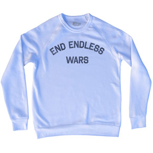 End Endless Wars Adult Tri-Blend Sweatshirt by Ultras