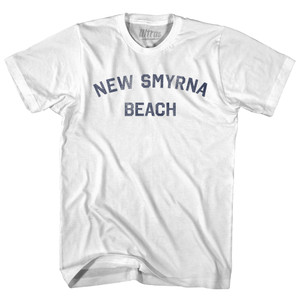 New Smyrna Beach Womens Cotton Junior Cut T-Shirt - White