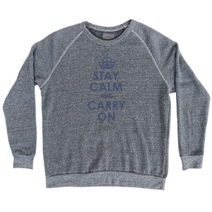 Stay Calm Britan Soccer Adult Tri-Blend Sweatshirt by Ultras Stay Calm Britan Soccer Adult Tri-Blend Sweatshirt by Ultras