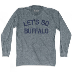 Let's Go Buffalo Adult Tri-Blend Long Sleeve T-shirt by Ultras Let's Go Buffalo Adult Tri-Blend Long Sleeve T-shirt by Ultras