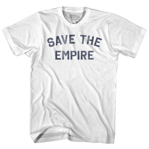 Save The Empire Womens Cotton Junior Cut T-Shirt - White