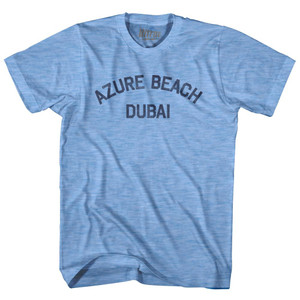 Azure Beach Dubai Adult Tri-Blend T-Shirt By Ultras