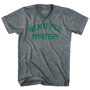 Beautiful Mystery Tri-Blend V-Neck Womens Junior Cut T-Shirt By Ultras Beautiful Mystery Tri-Blend V-Neck Womens Junior Cut T-Shirt By Ultras