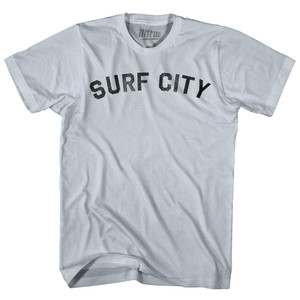 Surf City Adult Cotton T-shirt - Slver