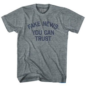 Fake News You Can Trust Womens Tri-Blend Junior Cut T-Shirt by Ultras